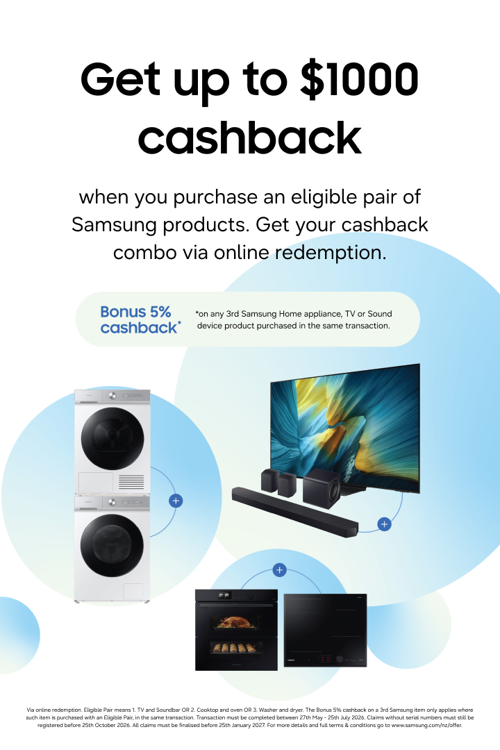 Samsung TV Cashback Promotion | Samsung NZ